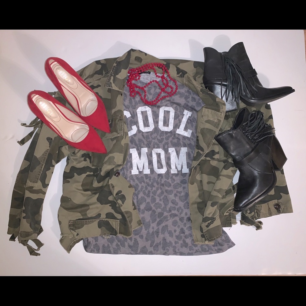 COOL MOM LEOPARD TEE